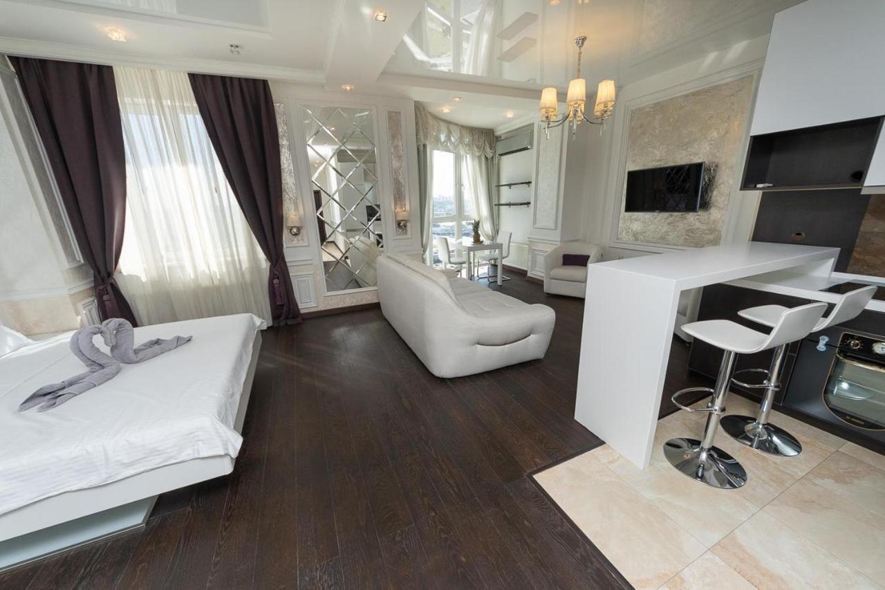 Exquisite Panoramic Views Apartment Dnipro Embankment Kiew Exterior foto
