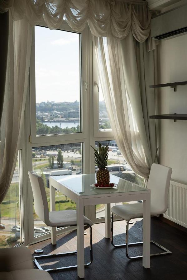 Exquisite Panoramic Views Apartment Dnipro Embankment Kiew Exterior foto